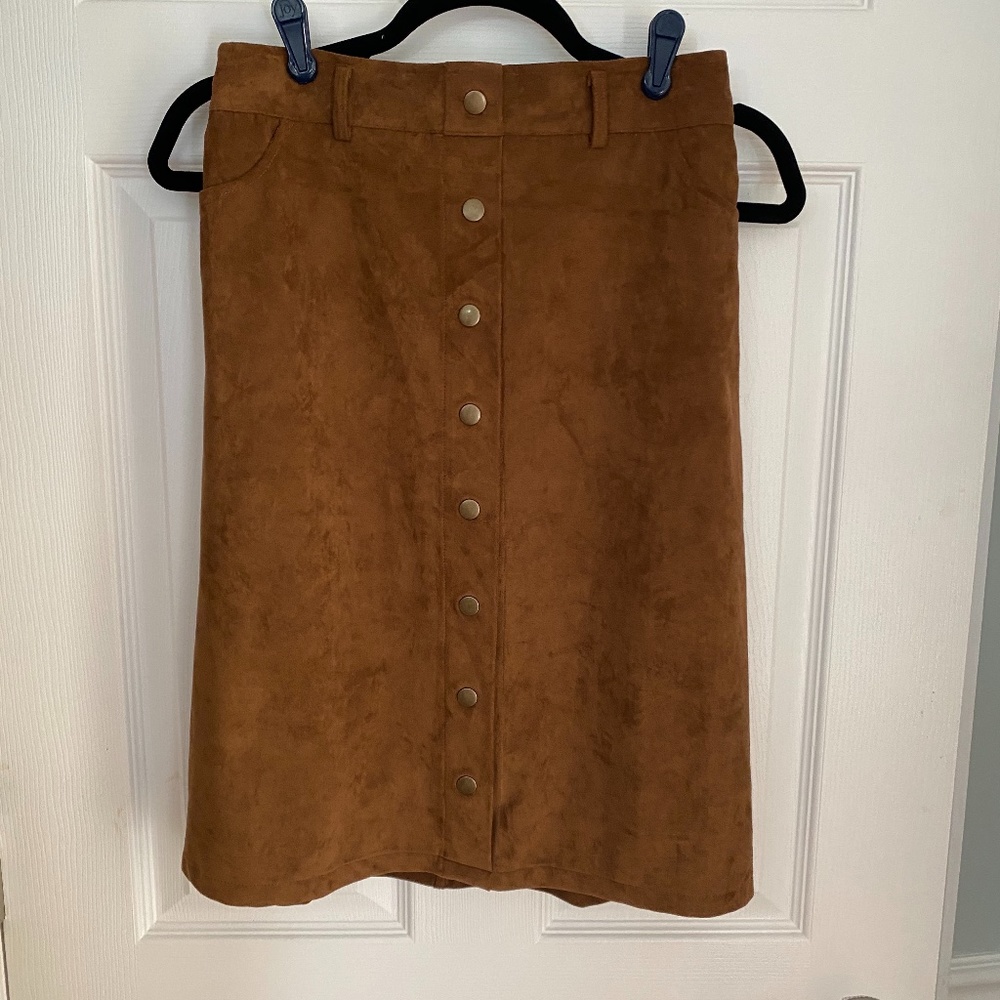 Suede Skirt